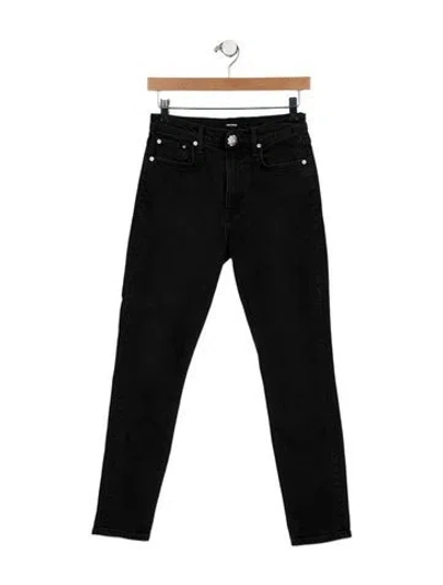 Pre-owned Grlfrnd Mid-rise Skinny Leg Jeans In Blue