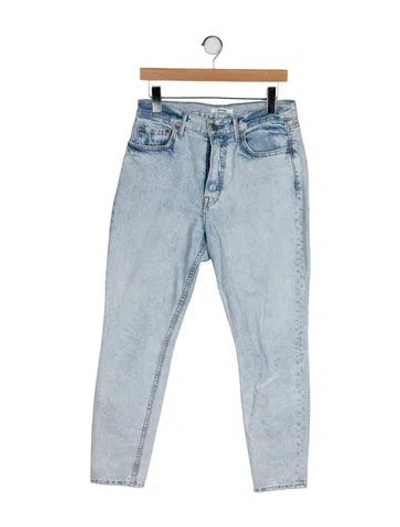 Pre-owned Grlfrnd Mid-rise Skinny Leg Jeans In Blue