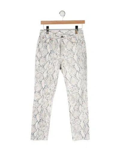 Pre-owned Grlfrnd Mid-rise Skinny Leg Jeans In Neutral