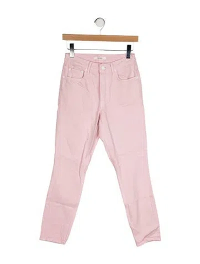 Pre-owned Grlfrnd Mid-rise Skinny Leg Jeans In Pink