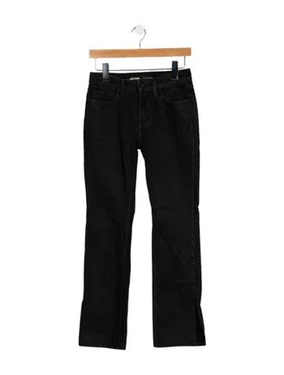 Pre-owned Grlfrnd Mid-rise Straight Leg Jeans In Blue
