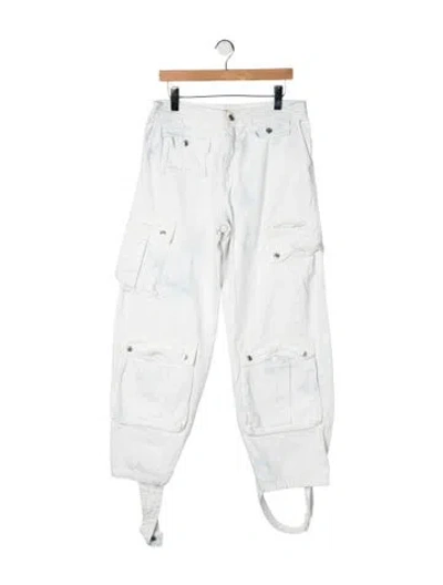 Pre-owned Grlfrnd Mid-rise Straight Leg Jeans In Green