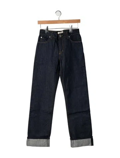 Pre-owned Grlfrnd Mid-rise Straight Leg Jeans W/ Tags In Black