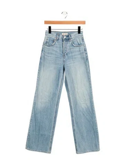 Pre-owned Grlfrnd Mid-rise Wide Leg Jeans In Blue