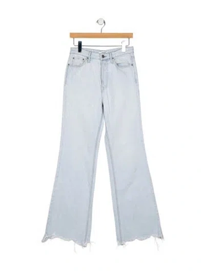 Pre-owned Grlfrnd Mid-rise Wide Leg Jeans In Blue