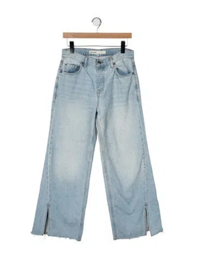 Pre-owned Grlfrnd Mid-rise Wide Leg Jeans In Blue