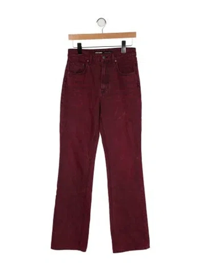Pre-owned Grlfrnd Mid-rise Wide Leg Jeans In Brown