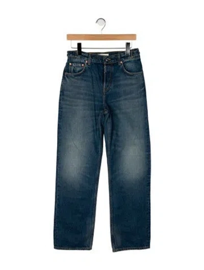 Pre-owned Grlfrnd Mid-rise Wide Leg Jeans W/ Tags In Blue