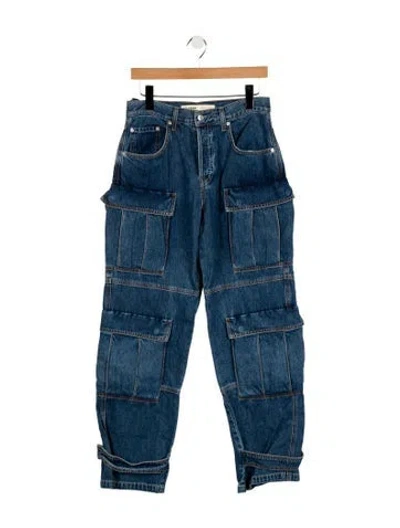 Pre-owned Grlfrnd Mid-rise Wide Leg Jeans W/ Tags In Blue