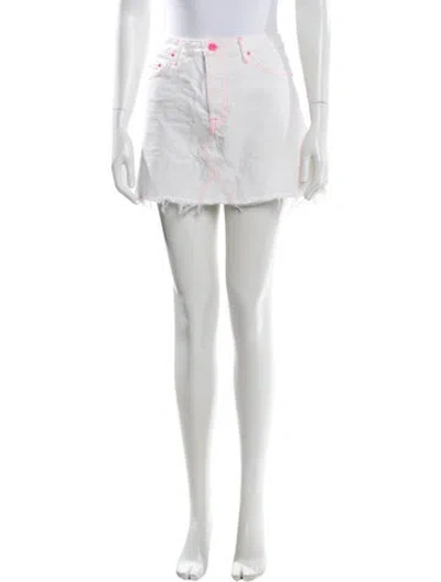 Pre-owned Grlfrnd Mini Skirt In Neutral