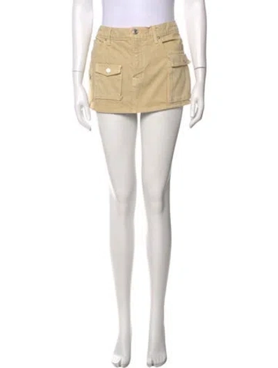 Pre-owned Grlfrnd Mini Skirt In White