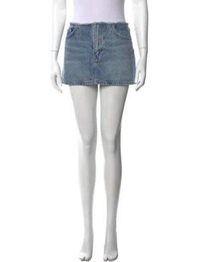 Pre-owned Grlfrnd Mini Skirt In White