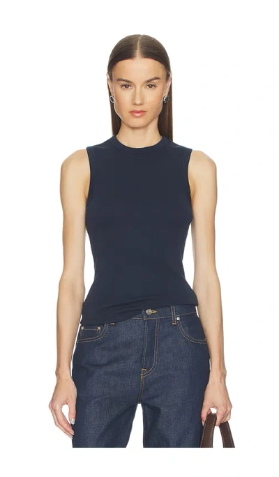 Grlfrnd Muscle Tank In Navy