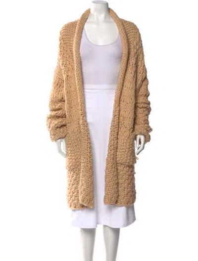 Pre-owned Grlfrnd Open Front Sweater In Neutral