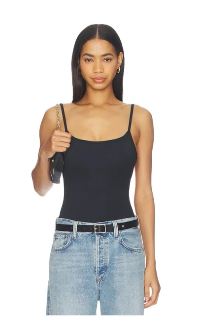 Grlfrnd Open-back Bodysuit In Black