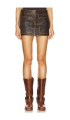Grlfrnd Patch Pocket Mini Skirt In 브라운