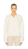 Grlfrnd Polo Sweatshirt In White