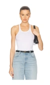 Grlfrnd Racer Cami Bodysuit In White