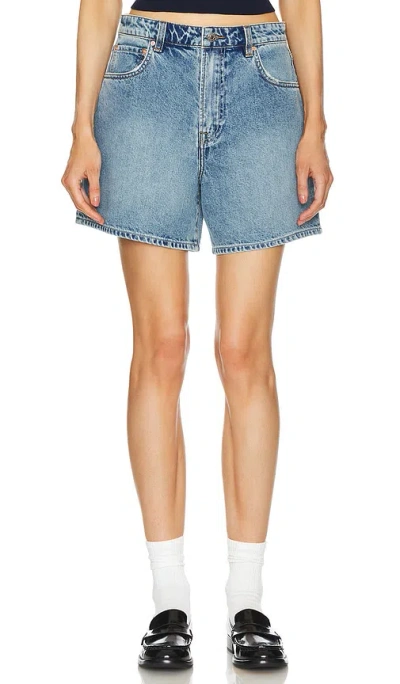 GRLFRND REGGIE MID RISE LONG MOM SHORT