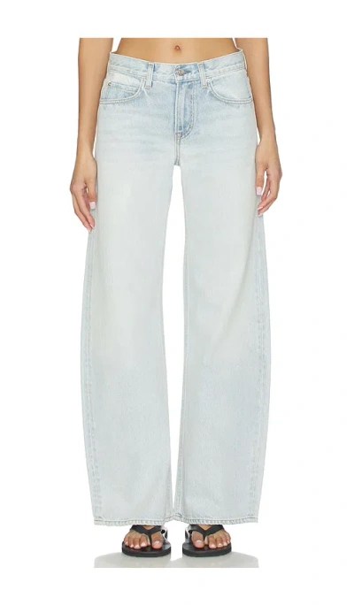 Grlfrnd Rory Short Rise Baggy In Blue