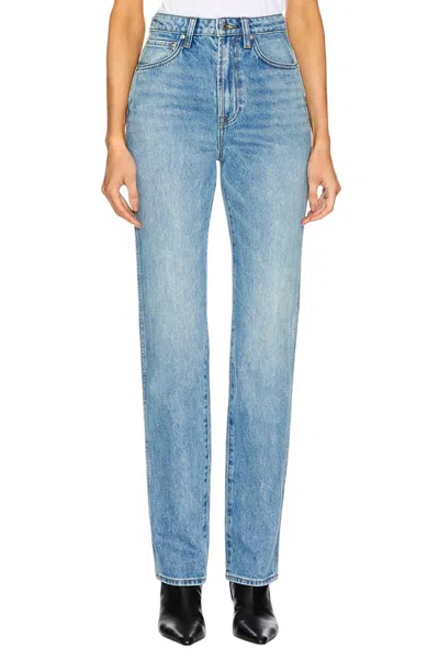 Grlfrnd Sara Super High Rise Slim Straight In Lenox Hill In Multi