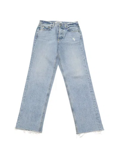 Pre-owned Grlfrnd Shr Helena Straight-leg Jeans In Blue
