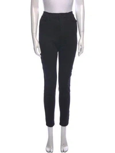 Pre-owned Grlfrnd Skinny Leg Pants In Black