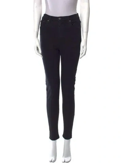 Pre-owned Grlfrnd Skinny Leg Pants In Black