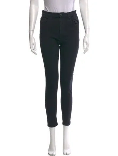 Pre-owned Grlfrnd Skinny Leg Pants In Black