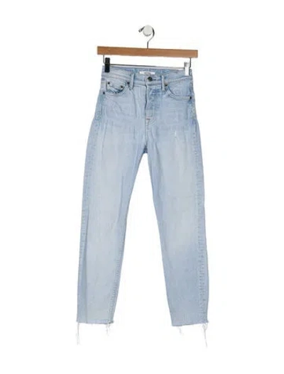 Pre-owned Grlfrnd Skinny Leg Pants In Blue