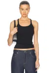 Grlfrnd Racer Cami Bodysuit In Black