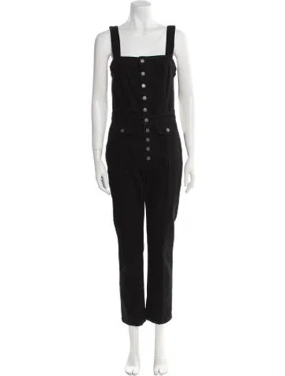 Pre-owned Grlfrnd Square Neckline Jumpsuit In Black
