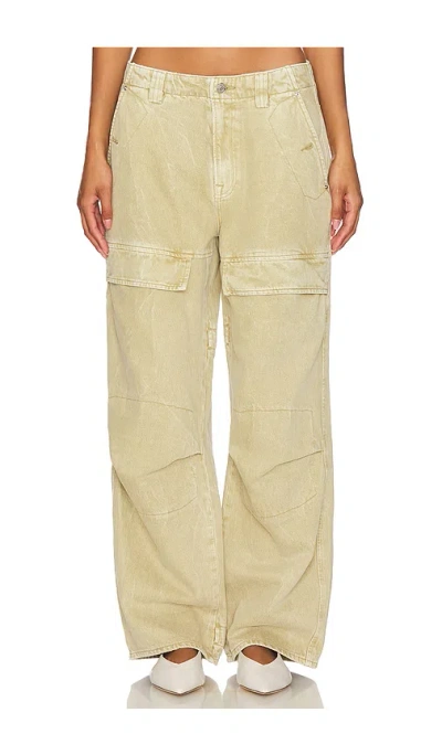 Grlfrnd Steph Low Rise Cargo Jeans In Slide Rock