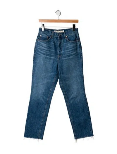 Pre-owned Grlfrnd Straight Leg Pants In Blue