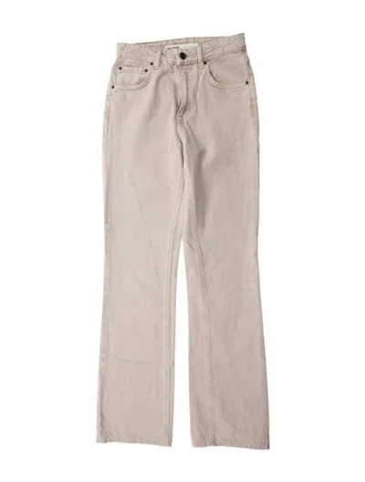 Pre-owned Grlfrnd Straight Leg Pants In Gray
