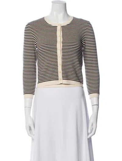 Pre-owned Grlfrnd Striped Set In White