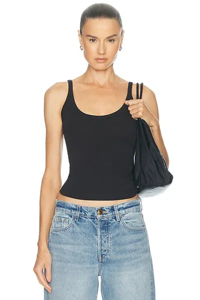 Grlfrnd U-neck Tank In Black