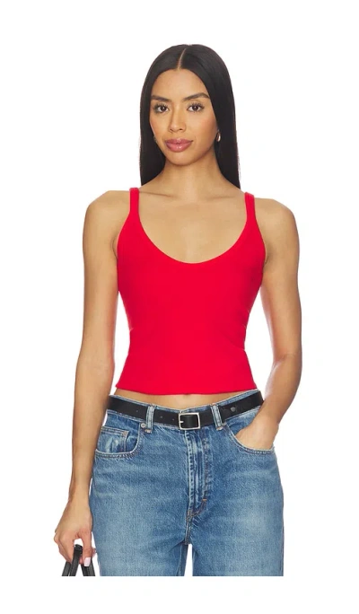 Grlfrnd U-neck Tank In Red