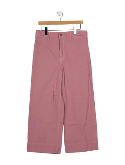 Pre-owned Grlfrnd Wide Leg Pants In Pink
