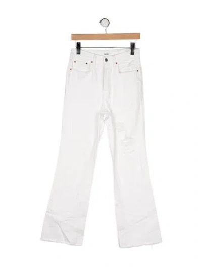 Pre-owned Grlfrnd Wide Leg Pants In White