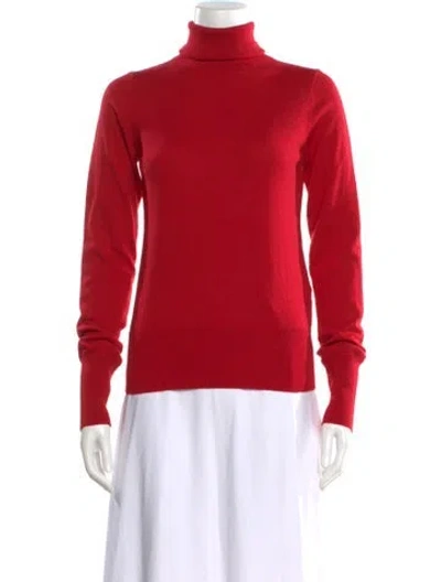 Pre-owned Grlfrnd Wool Turtleneck Sweater In Red