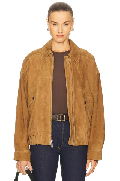 GRLFRND WREN SUEDE BOMBER