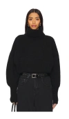 Grlfrnd X Emily Gemma Elya Turtleneck Sweater In Black