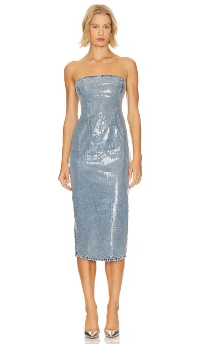 Grlfrnd Midi-kleid Blakely In Blue