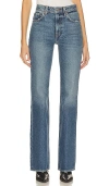 Grlfrnd X Lindsi Lane Melanie Petite High Rise Boot Cut In Blue
