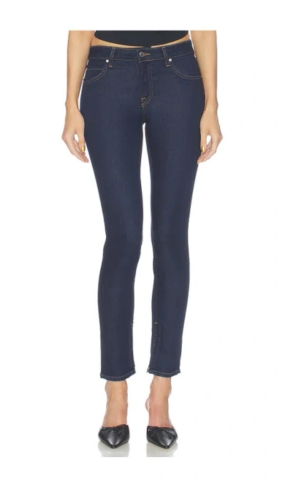 Grlfrnd X Sophia Kelly Camille Low Rise Skinny In Blue