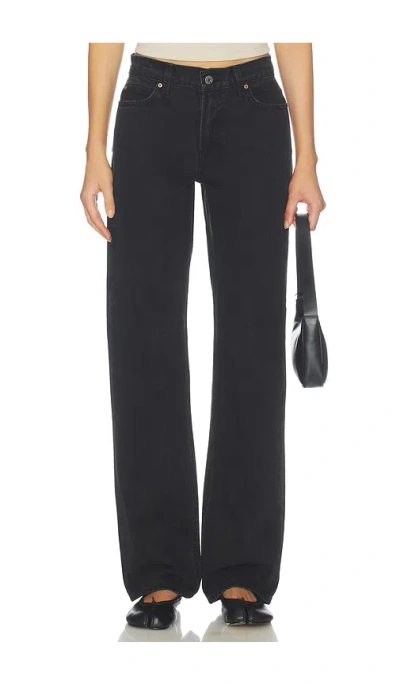 Grlfrnd X Sophia Kelly Graham Low Rise Straight In Black
