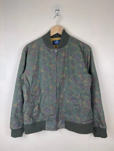 Pre-owned Grn Tokyo X Vintage Grn Tokyo Camouflage Woodland Bomber Jacket