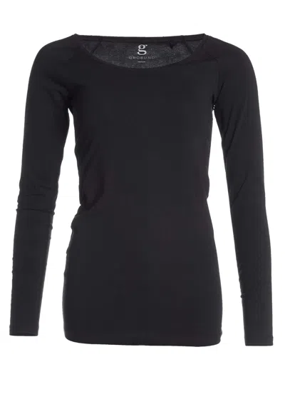 Grobund Women's Black  Estrid Blusen - Den I Bomuld I Sort