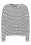 Grobund Women's Blue  Nete Blouse - The One With Long Sleeves And Stripes In Blue
